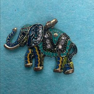 Colorful Elephant Pendant